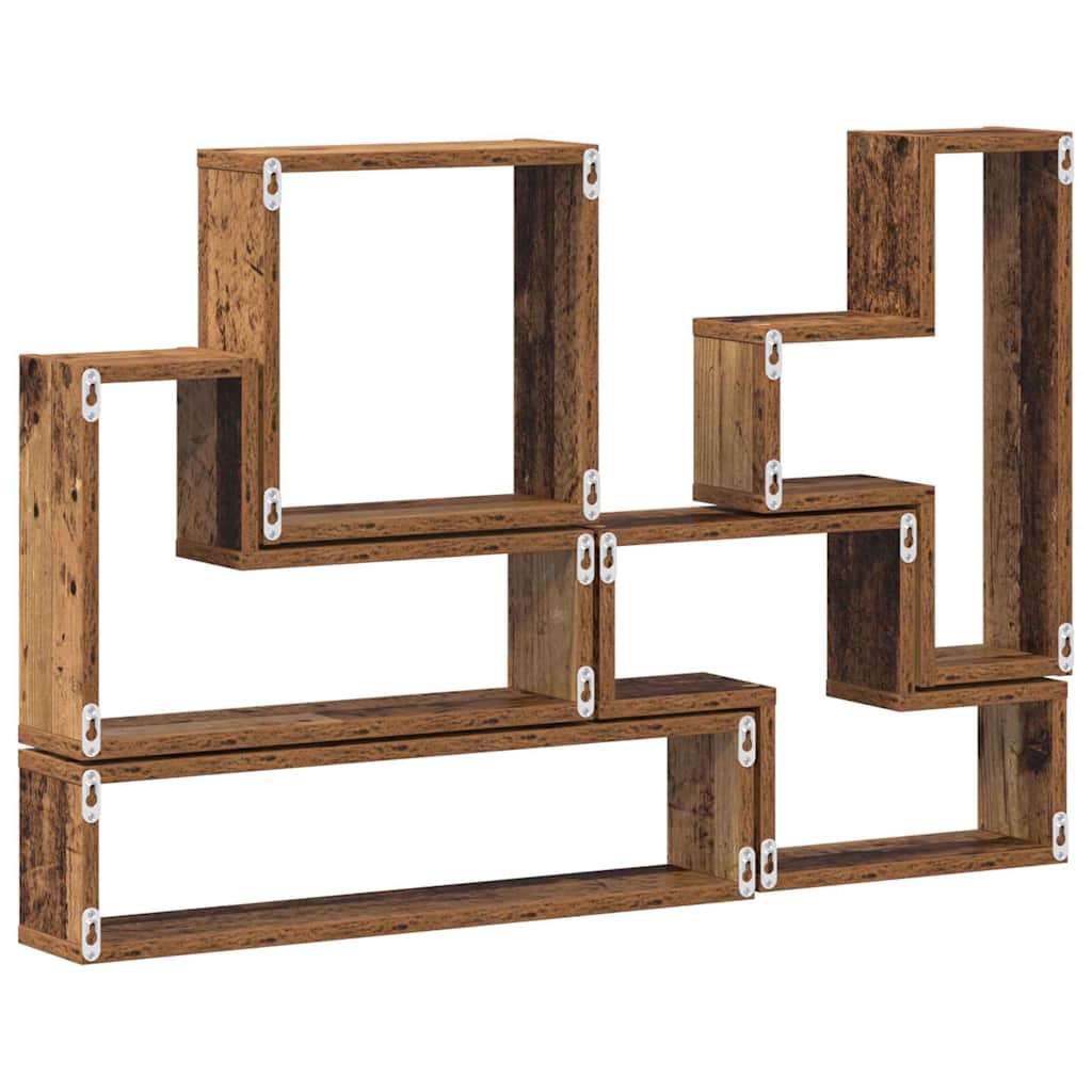Wall Shelf Wall-Mounted Old Wood 96 x 12 x 64 cm