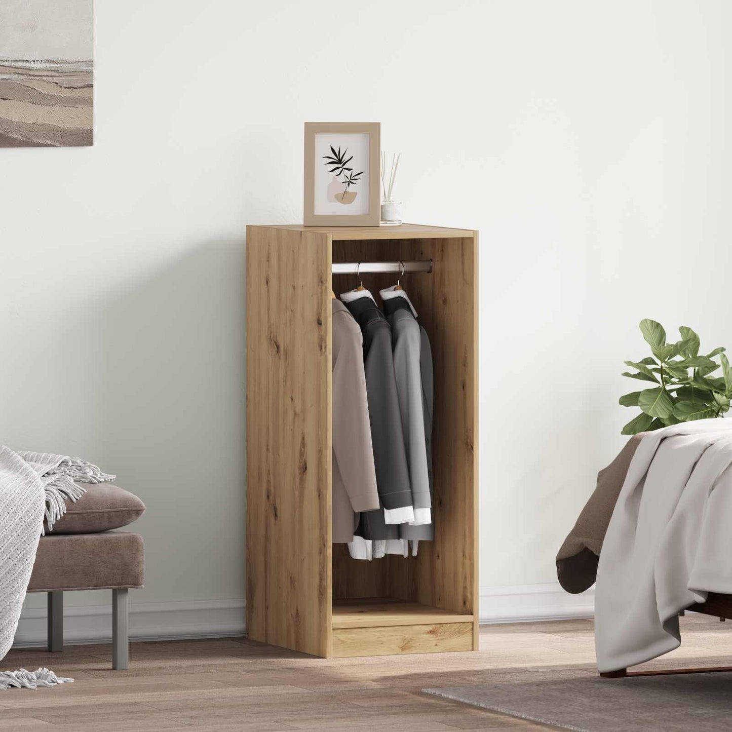 Wardrobe with Shelf with Storage Artisan Oak 41 x 48 x 102 cm