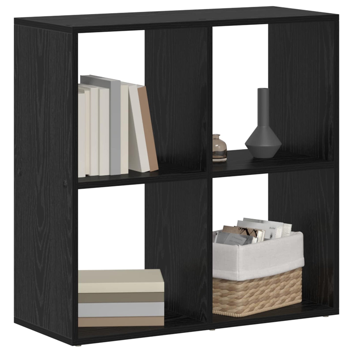 Book Cabinet 4-Tier 69.5 x 29 x 69.5 cm Engineered Wood