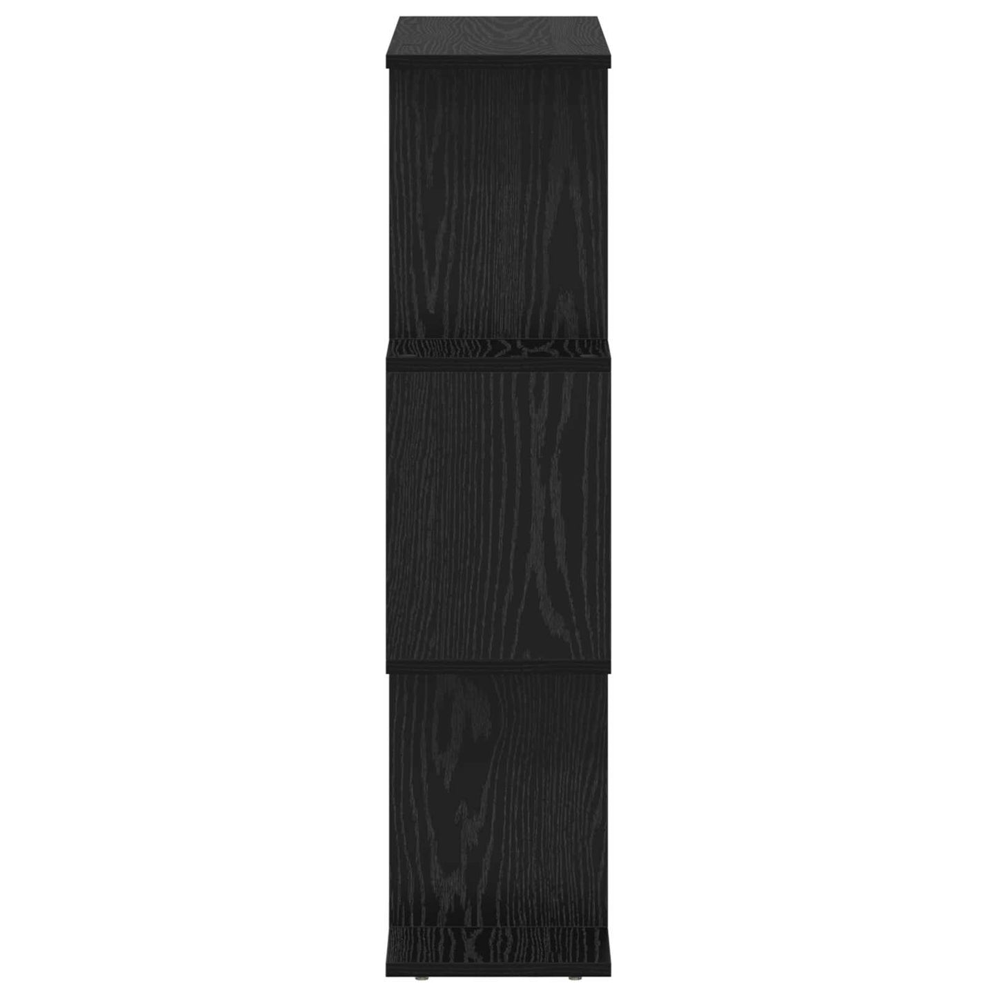 Book Cabinet Black Oak 70 x 24 x 97 cm Engineered Wood