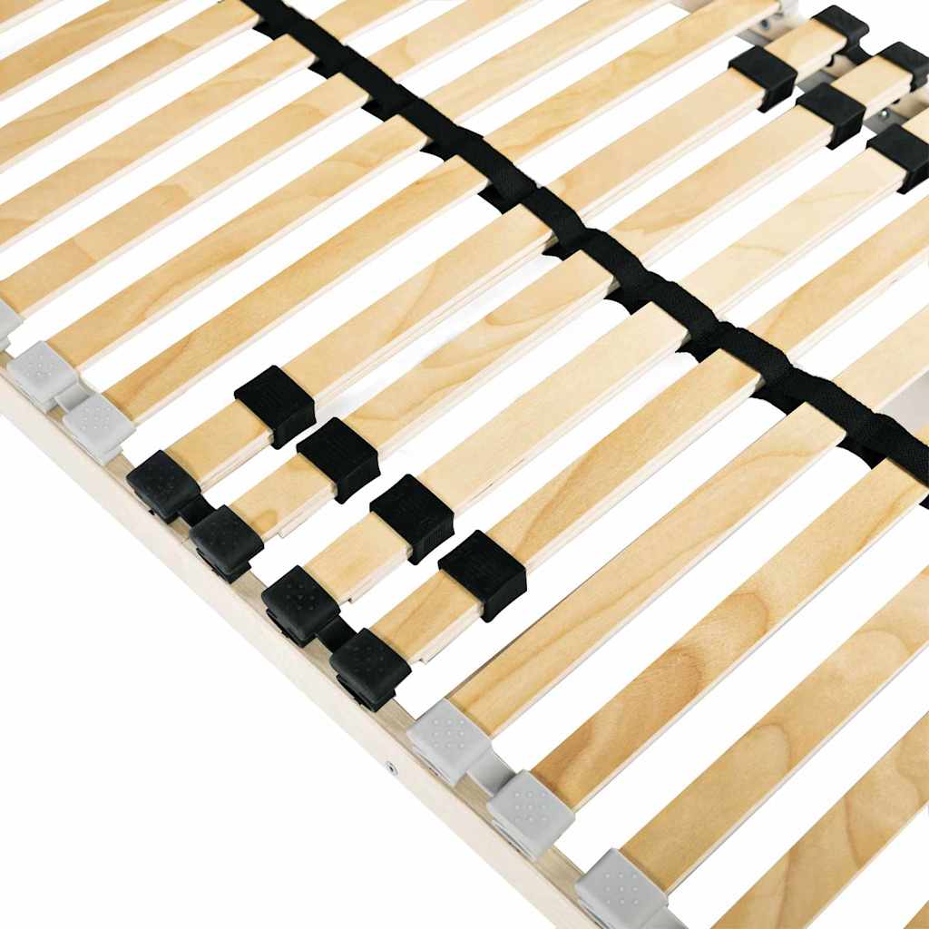 Slatted Bed Base Brown 140 x 190 cm Solid Beech Wood