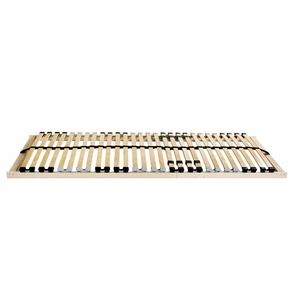 Slatted Bed Base Brown 140 x 190 cm Solid Beech Wood