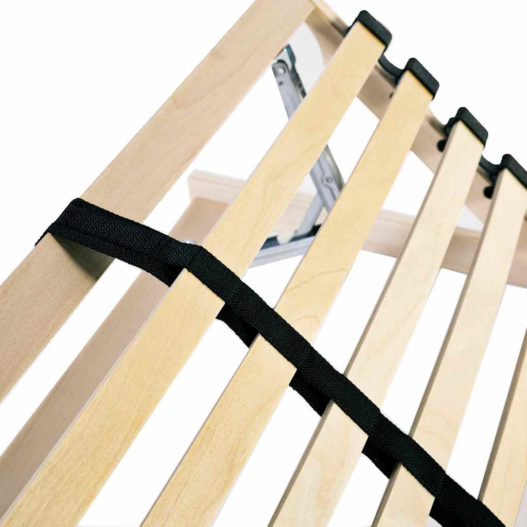 Slatted Bed Base Brown 120 x 190 cm Solid Beech Wood