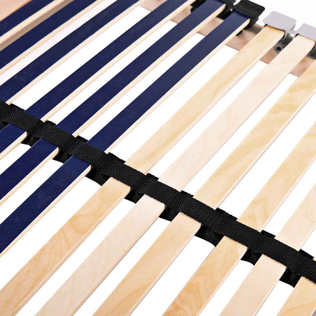 Slatted Bed Base Brown 90 x 190 cm Solid Beech Wood