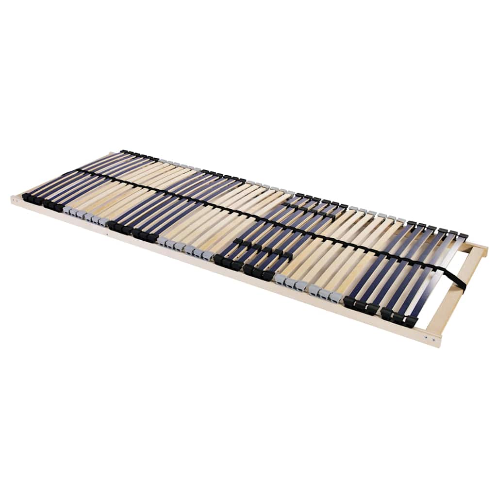 Slatted Bed Base Brown 90 x 190 cm Solid Beech Wood
