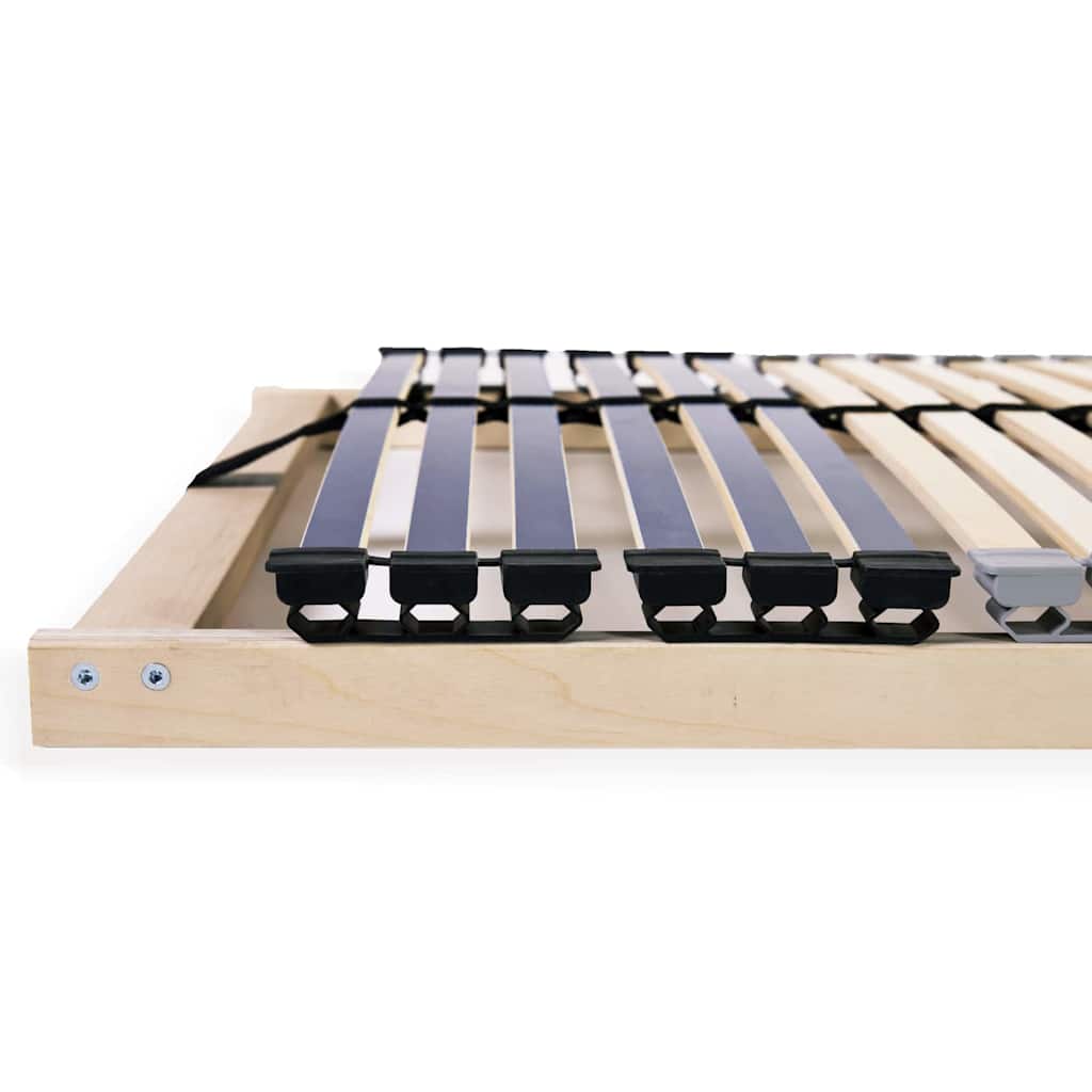 Slatted Bed Base Brown 100 x 190 cm Solid Beech Wood