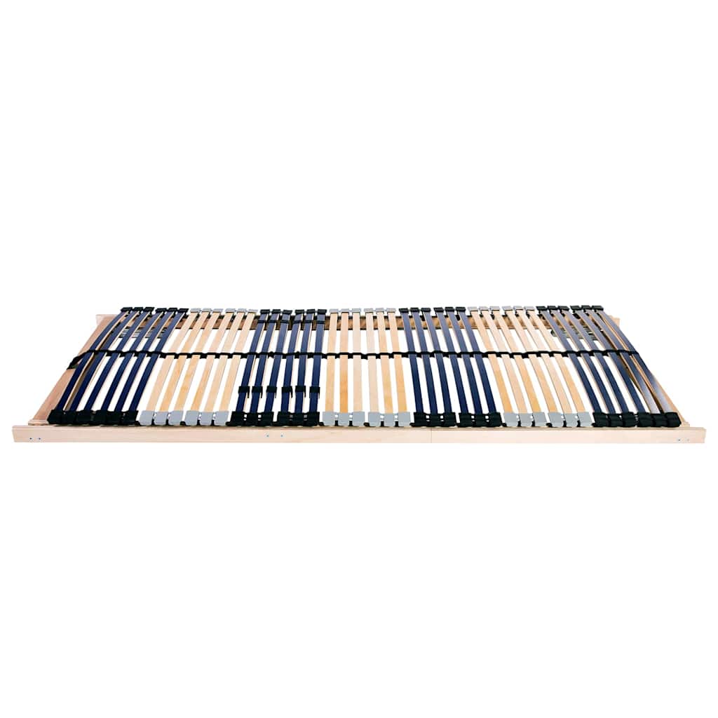 Slatted Bed Base Manual Brown 80 x 190 cm Solid Beech Wood