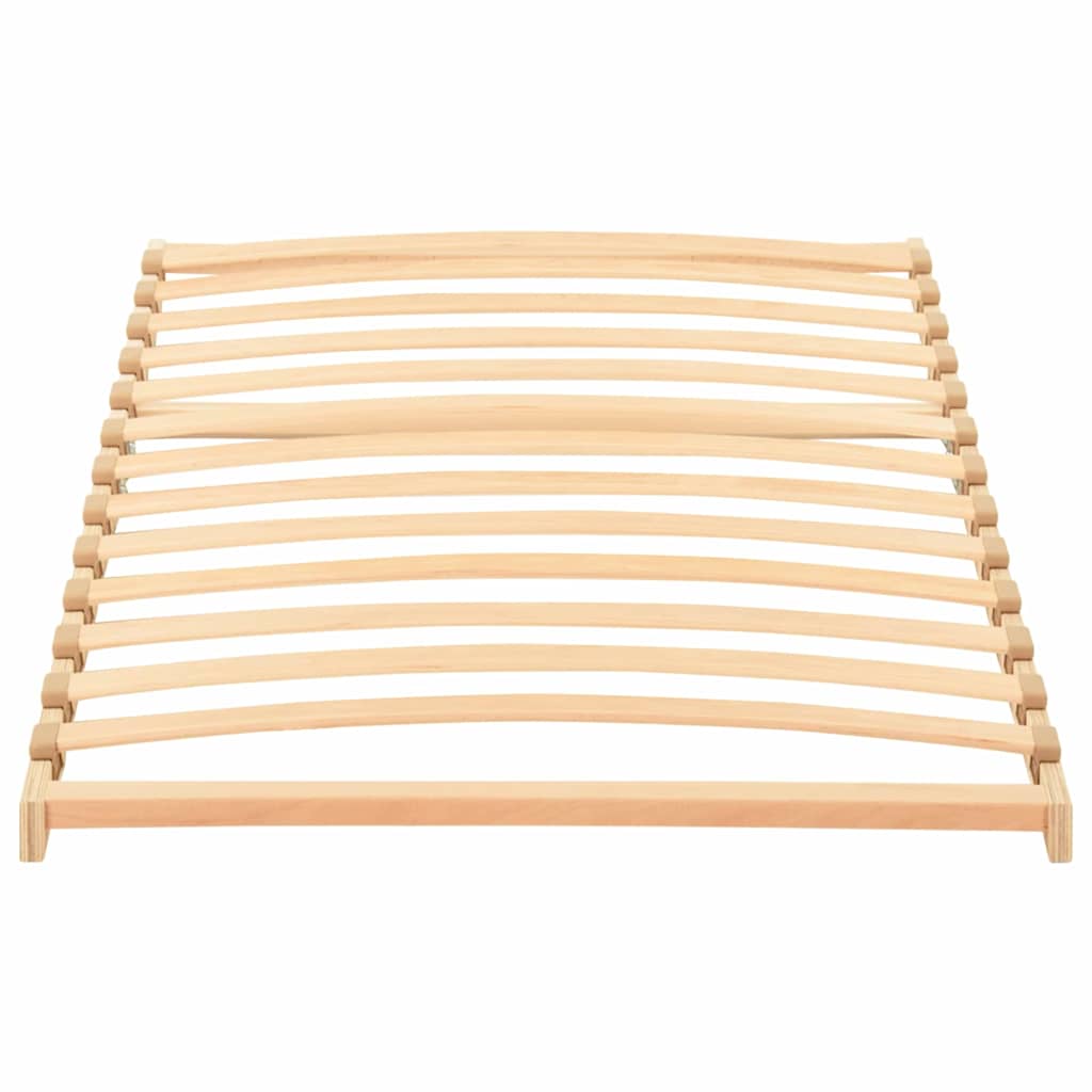 Slatted Bed Base Brown 80 x 190 cm Solid Beech Wood