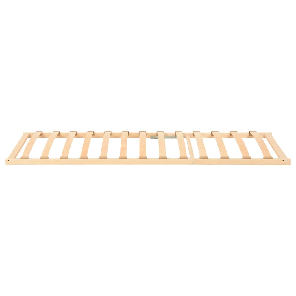 Slatted Bed Base Brown 80 x 190 cm Solid Beech Wood