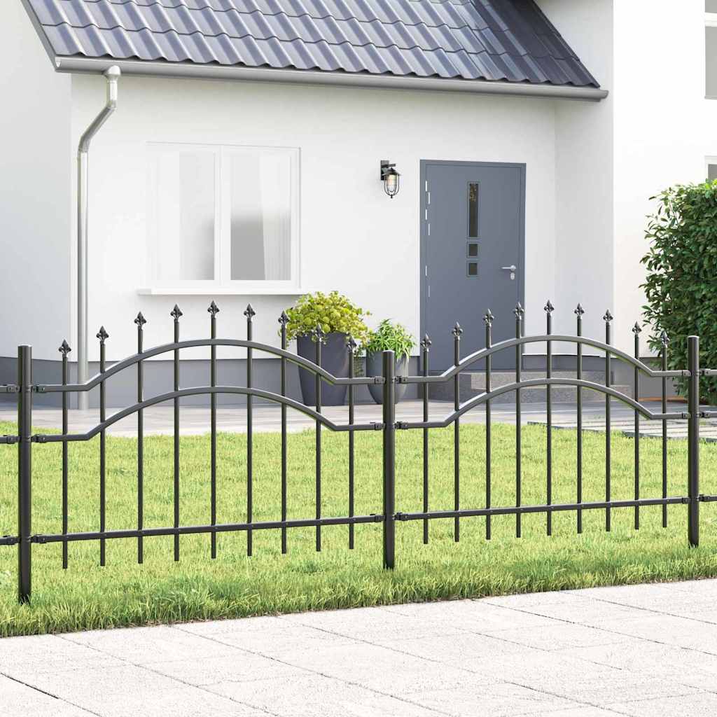 Garden Fence Woerden Grey 240 x 115 cm Powder-coated steel