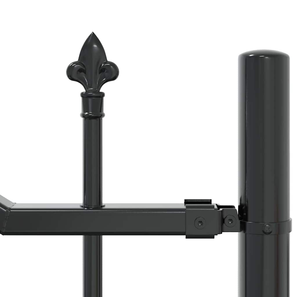 Garden Fence Woerden Grey 240 x 190 cm Powder-coated steel