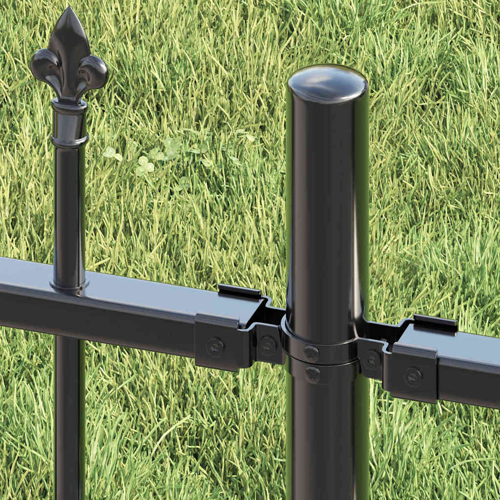 Garden Fence Woerden Grey 240 x 190 cm Powder-coated steel