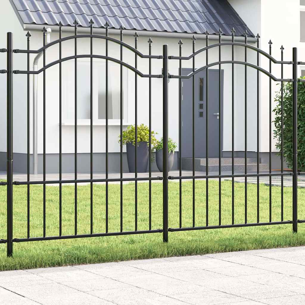Garden Fence Woerden Grey 240 x 190 cm Powder-coated steel