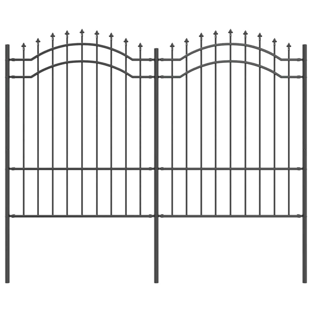 Garden Fence Woerden Grey 240 x 190 cm Powder-coated steel