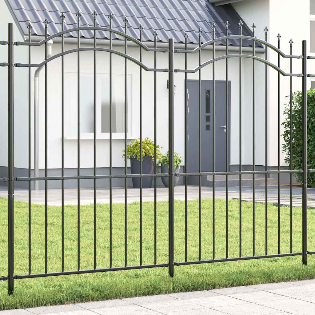 Garden Fence Woerden Grey 240 x 215 cm Powder-coated steel