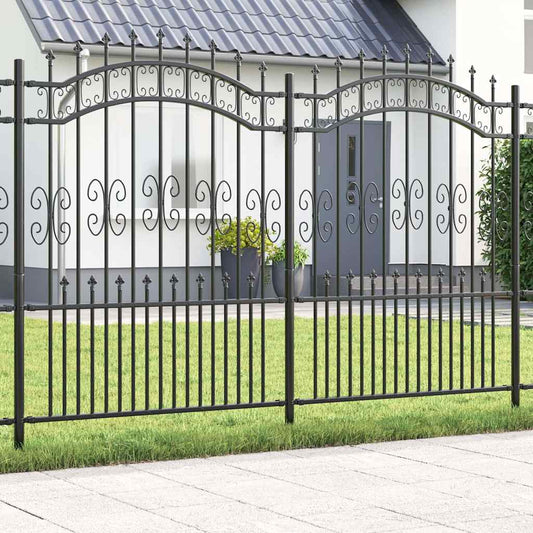 Garden Fence KAMPEN 240 x 202.5 cm Mesh Powder-coated steel