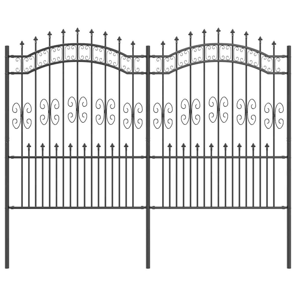 Garden Fence KAMPEN 240 x 202.5 cm Mesh Powder-coated steel
