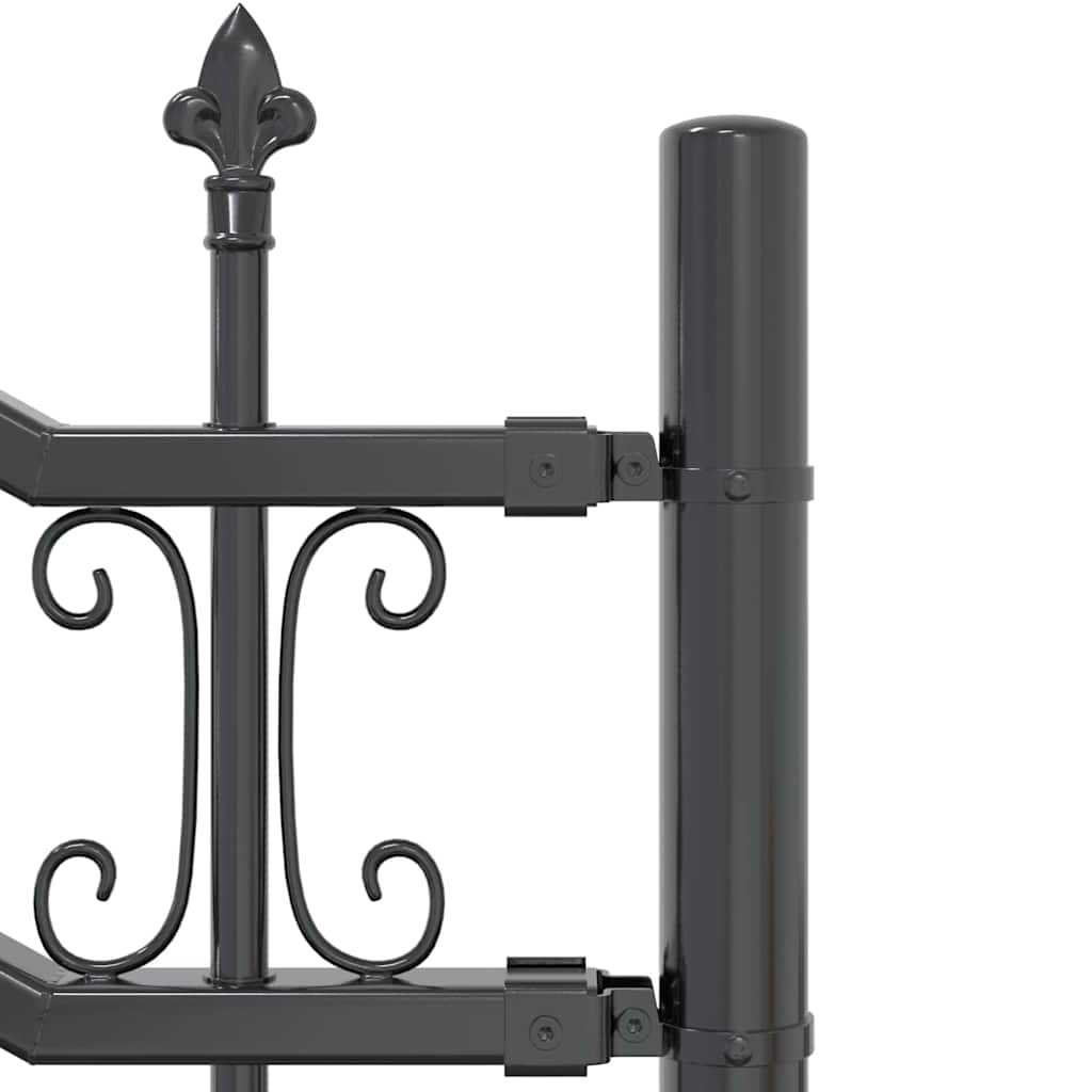 Garden Fence KAMPEN 240 x 228 cm Mesh Powder-coated steel Grey