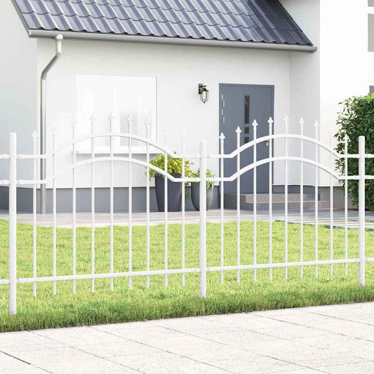 Garden Fence Woerden White 240 x 140 cm Powder-coated steel