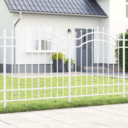 Garden Fence Woerden White 240 x 165 cm Powder-coated steel