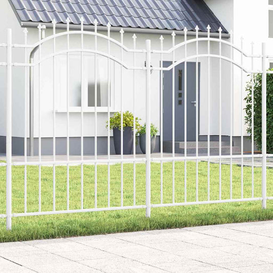 Garden Fence Woerden White 240 x 190 cm Powder-coated steel