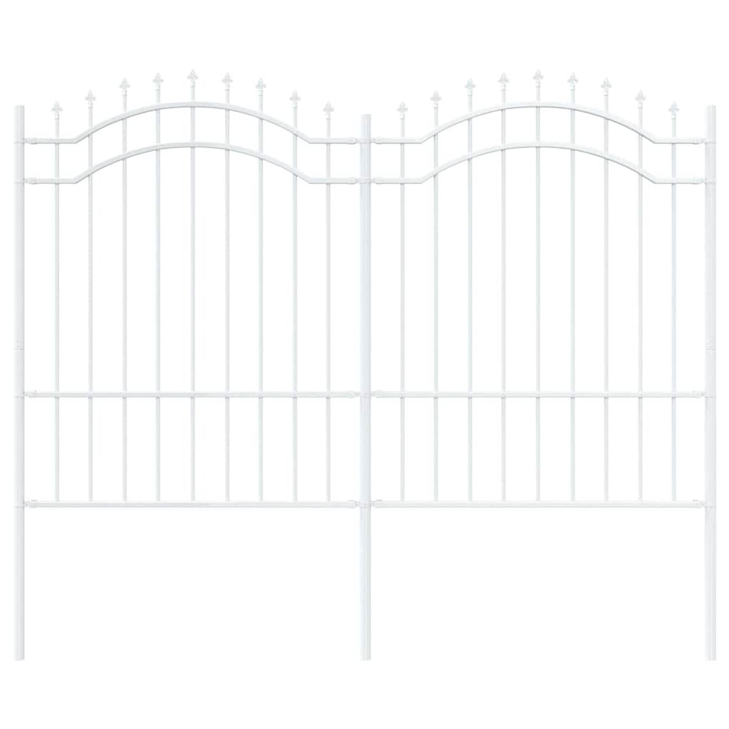 Garden Fence Woerden White 240 x 190 cm Powder-coated steel