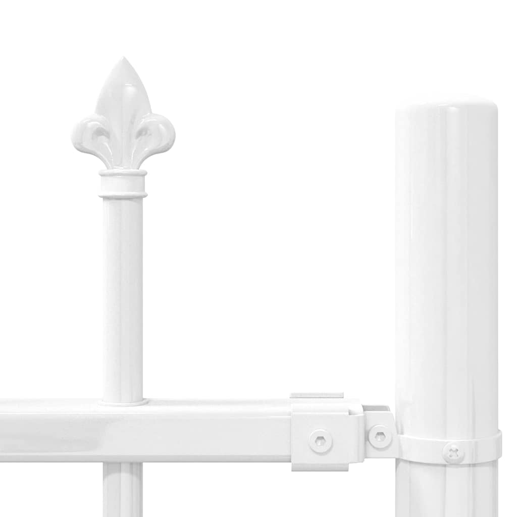 Garden Fence Woerden White 240 x 215 cm Powder-coated steel