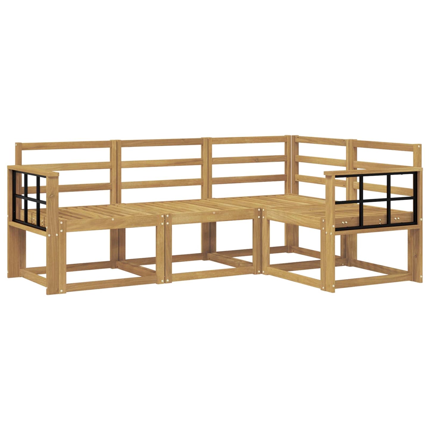 Outdoor Sofa Set 4 pcs White 187.5 x 128.5 x 73 cm