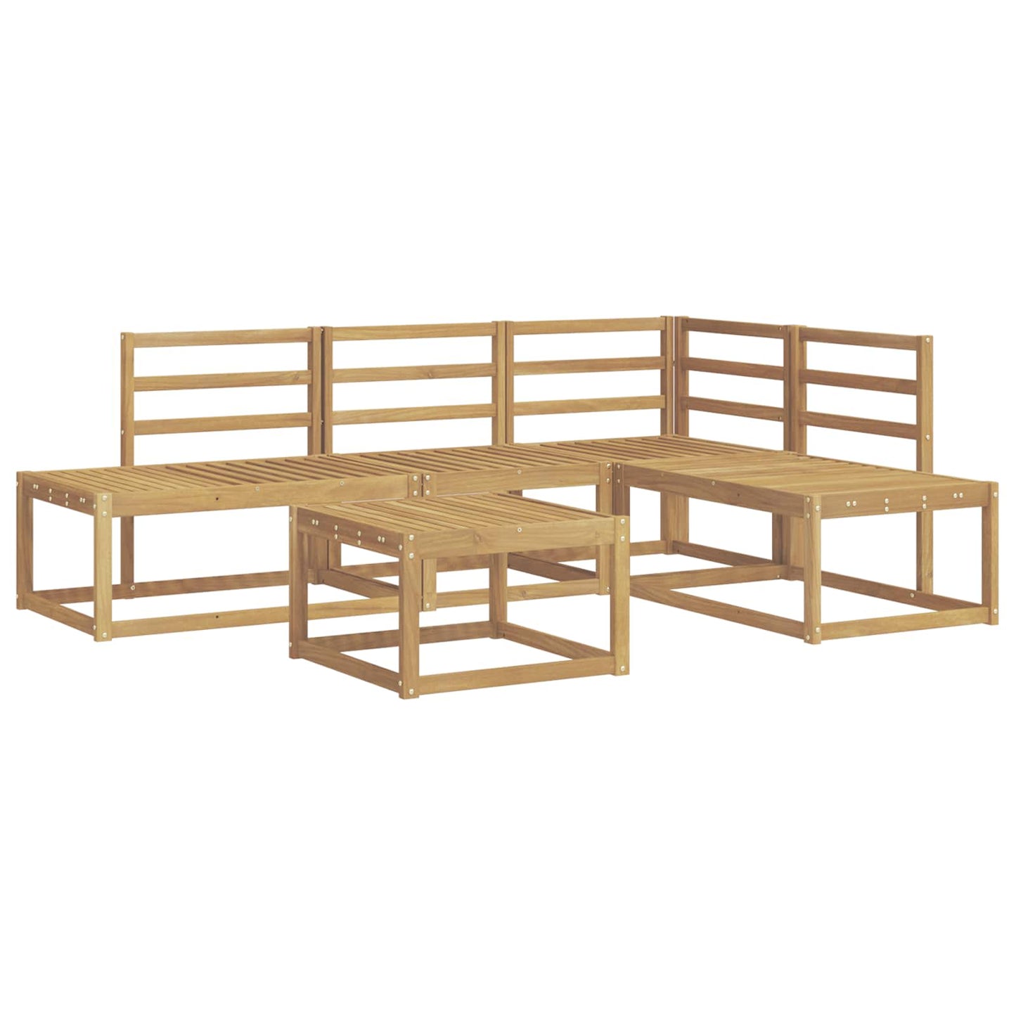 Outdoor Sofa Set 5 Piece White