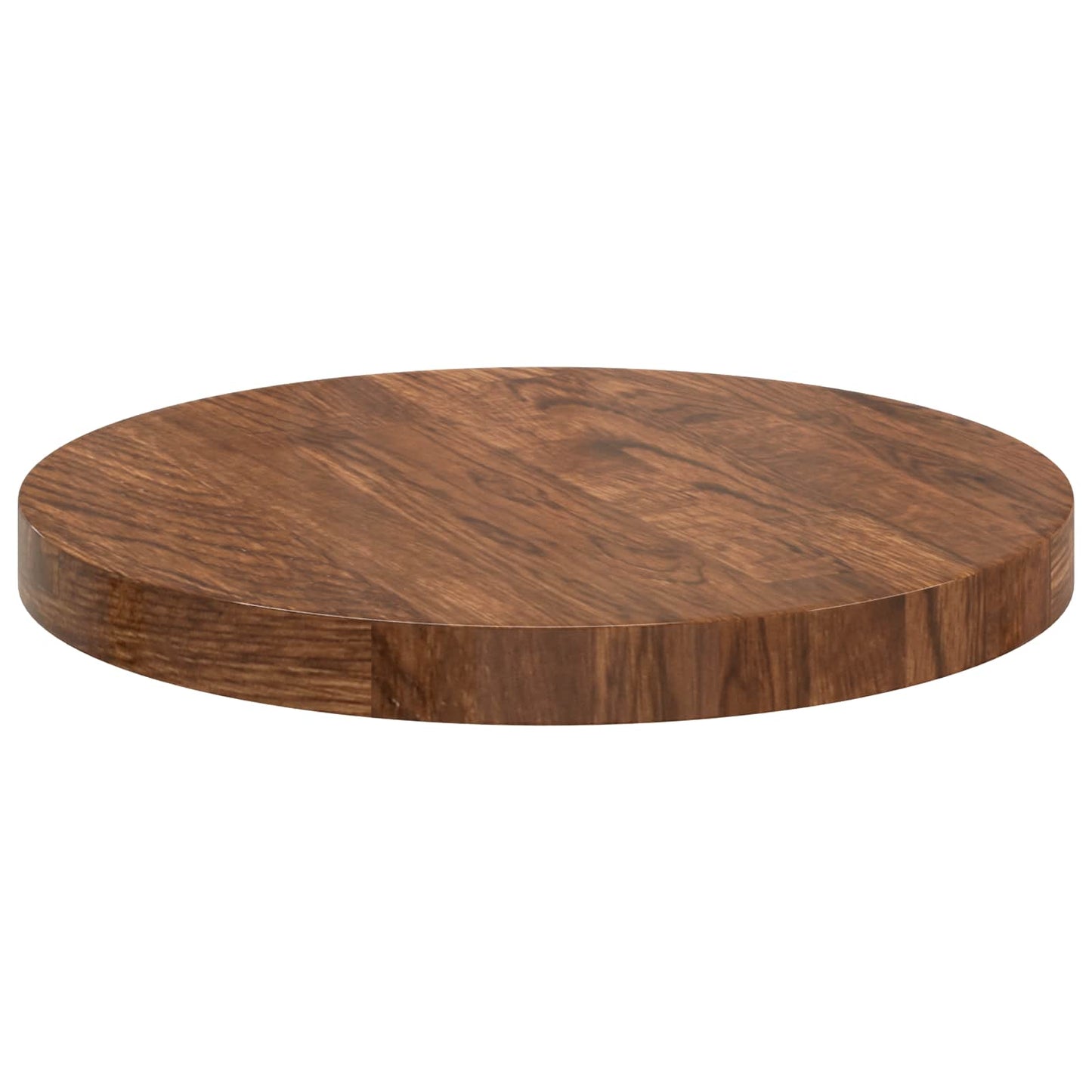 Table Top Light Brown Ø 30 x 2.5 cm Solid Oak Wood