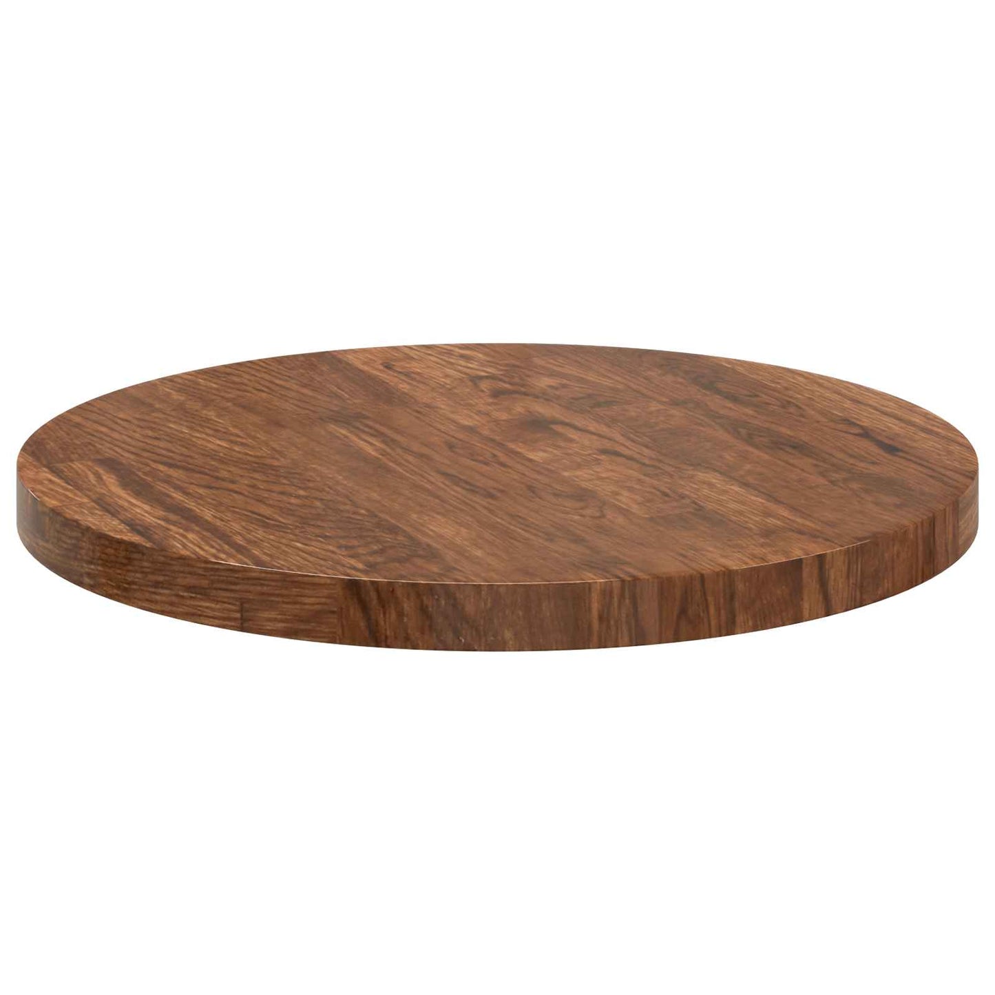 Table Top Light Brown Ø 40 x 2.5 cm Solid Oak Wood