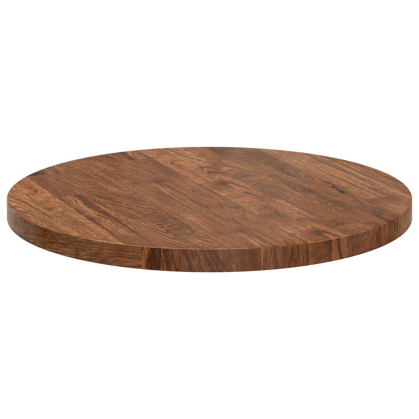 Table Top Light Brown Ø 50 x 2.5 cm Solid Oak Wood
