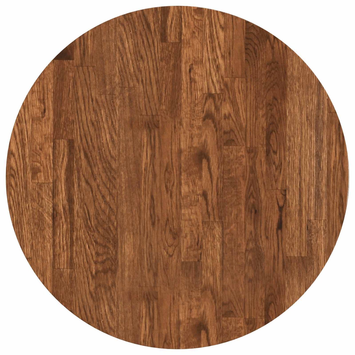 Table Top Light Brown Ø 50 x 2.5 cm Solid Oak Wood