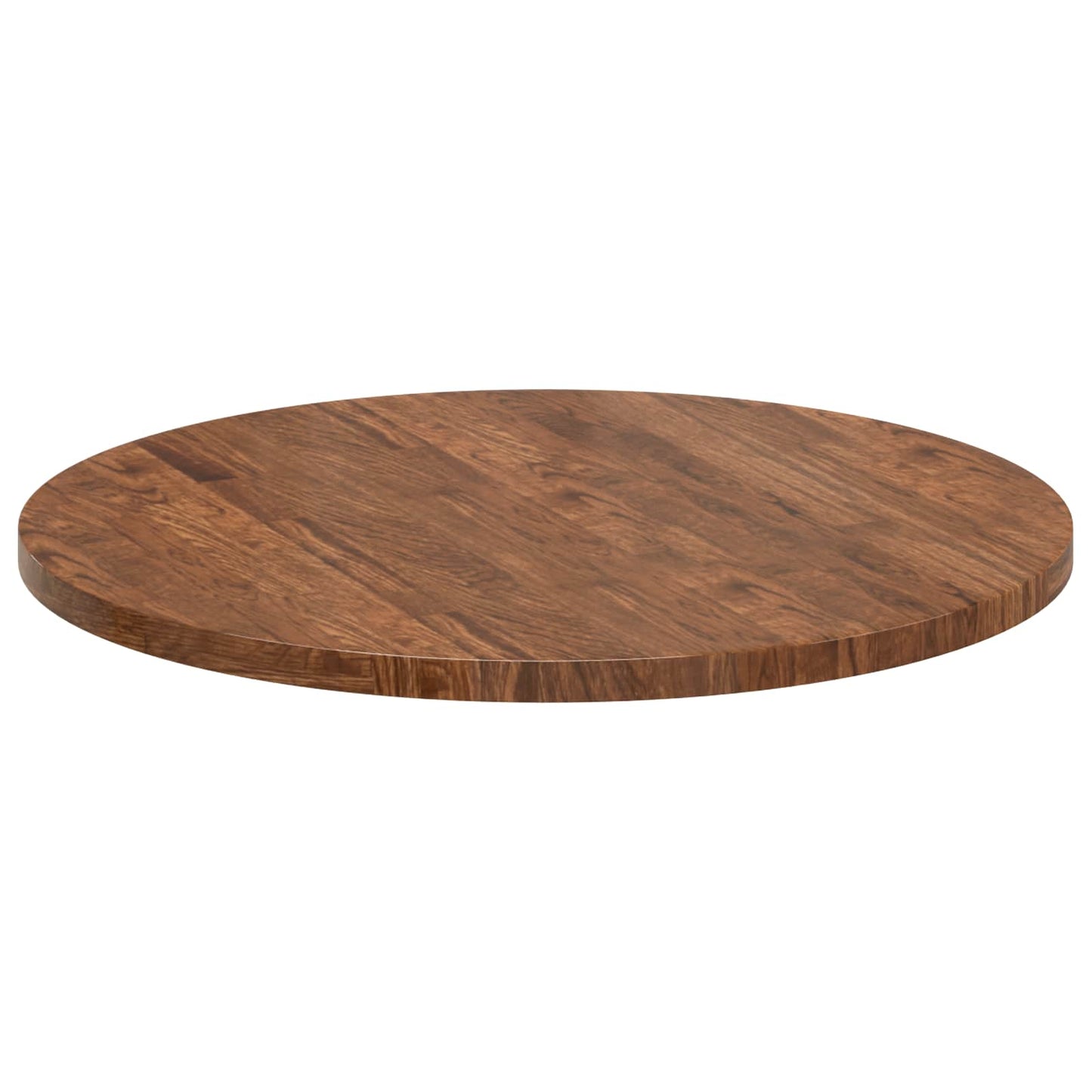 Table Top Light Brown Ø 70 x 2.5 cm Solid Oak Wood