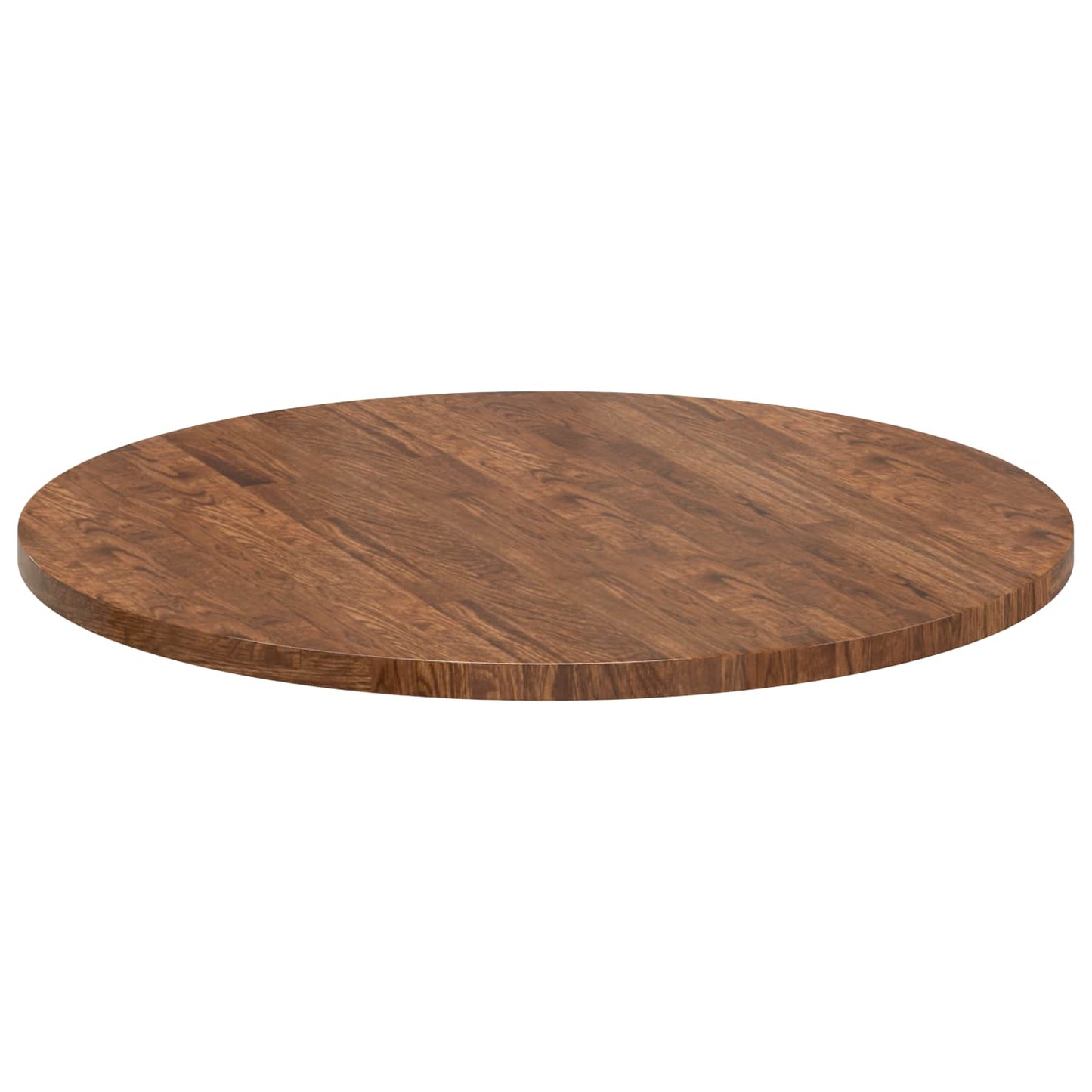 Table Top Light Brown Ø 80 x 2.5 cm Solid Oak Wood