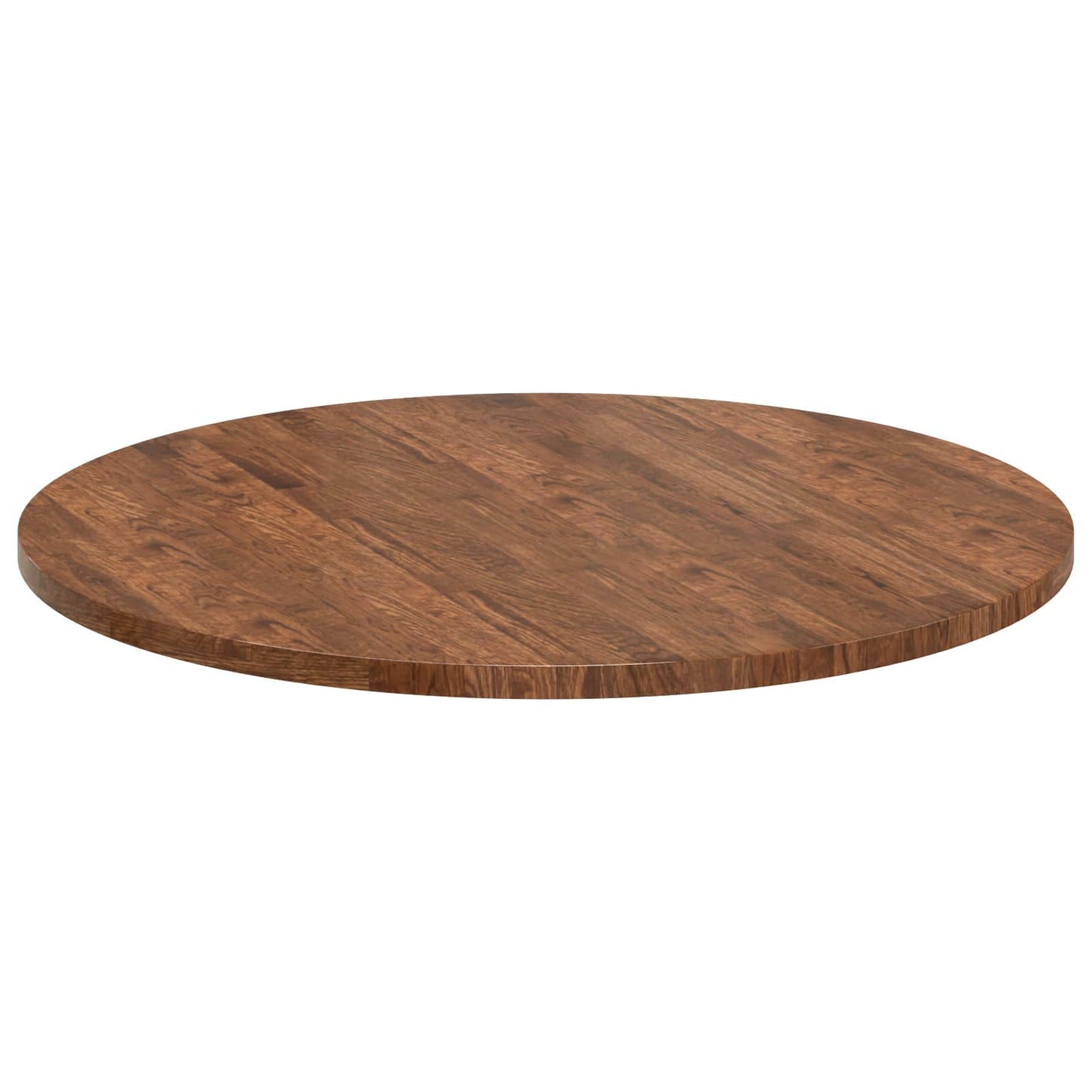 Table Top Light Brown Ø 90 x 2.5 cm Solid Oak Wood