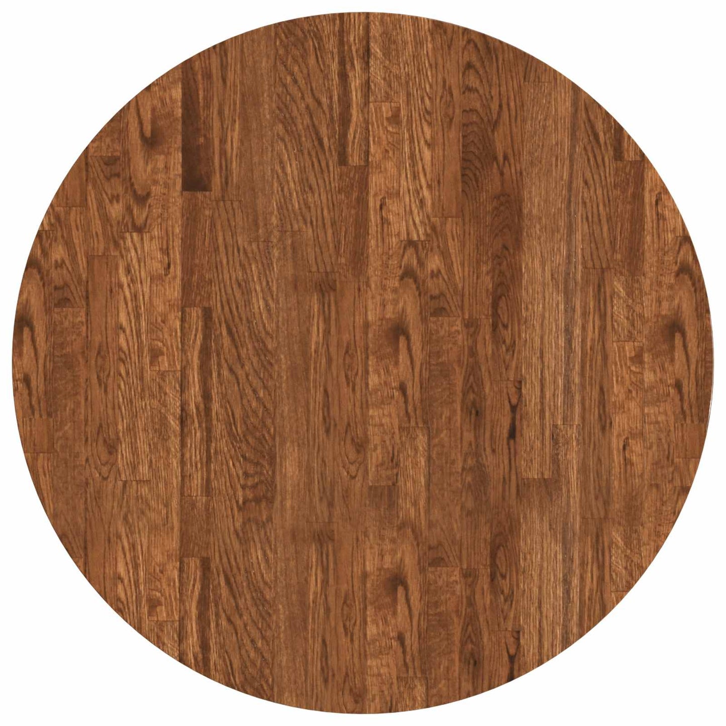 Table Top Light Brown Ø 70 x 4 cm Solid Oak Wood
