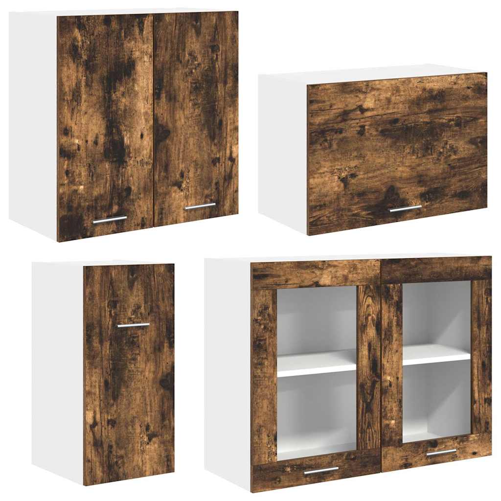 Kitchen Unit Lyon 8 pcs Smoked oak Engineered Wood