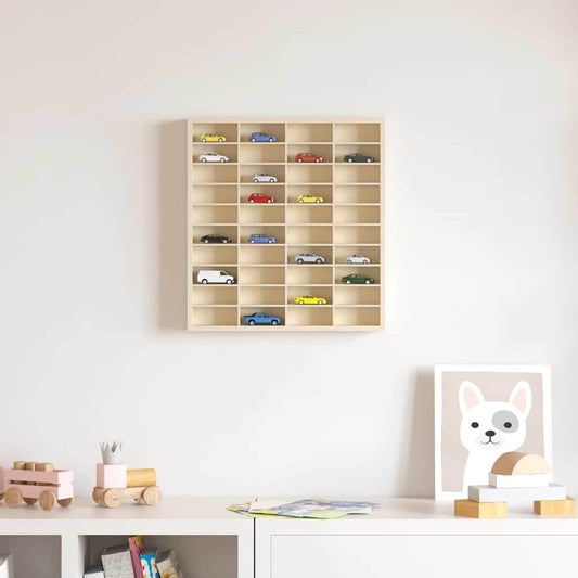 Wall Display Case Wall-Mounted Beige 40 x 4.5 x 43 cm
