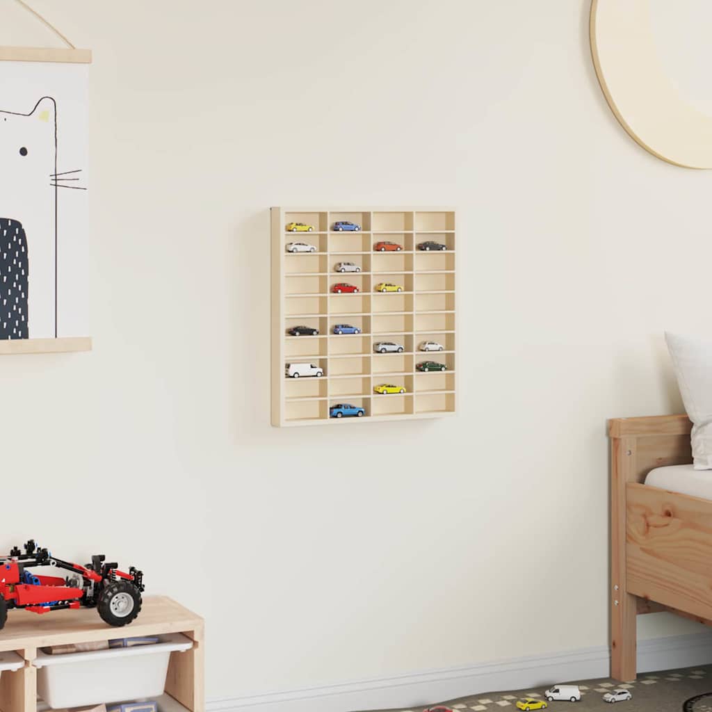 Wall Display Case Wall-Mounted Beige 40 x 4.5 x 43 cm