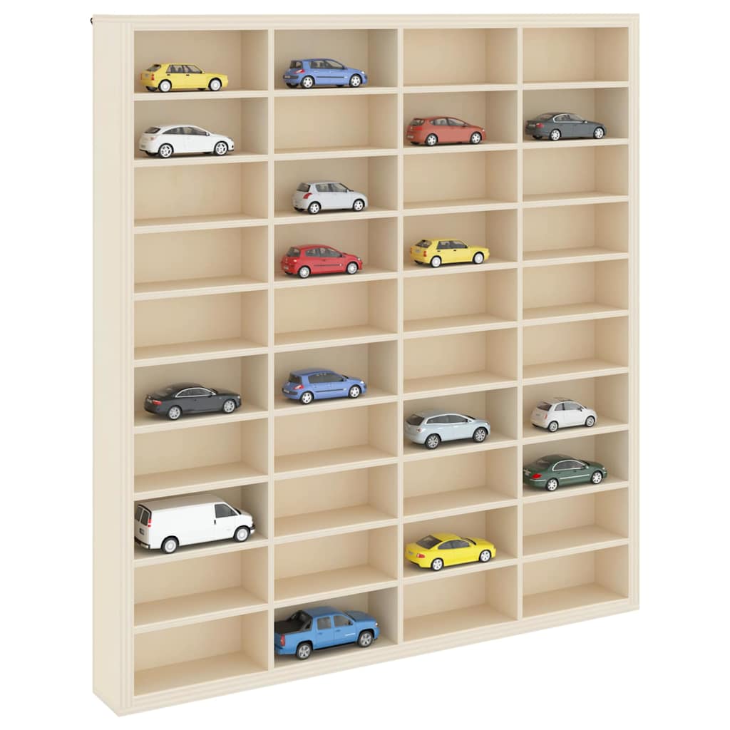 Wall Display Case Wall-Mounted Beige 40 x 4.5 x 43 cm