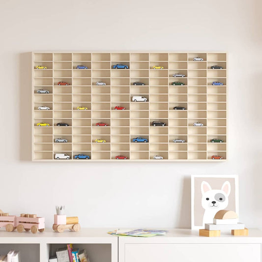 Wall Display Case Wall-Mounted Beige 98 x 4.5 x 55 cm