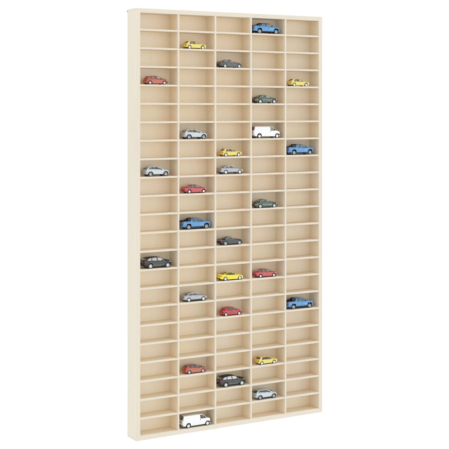 Wall Display Case Beige 50 x 4.5 x 96 cm Engineered Wood