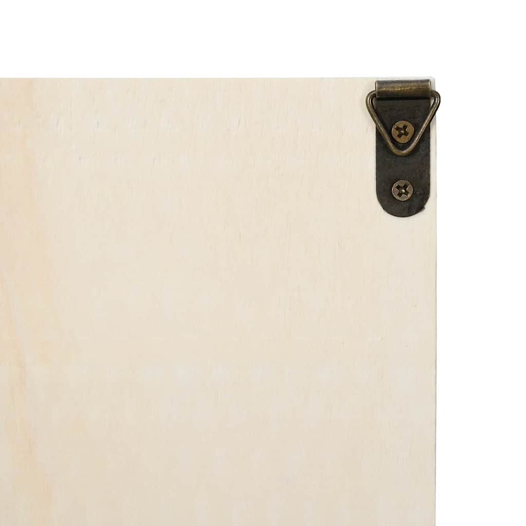 Wall Display Case Beige 40 x 8.5 x 37 cm Engineered Wood
