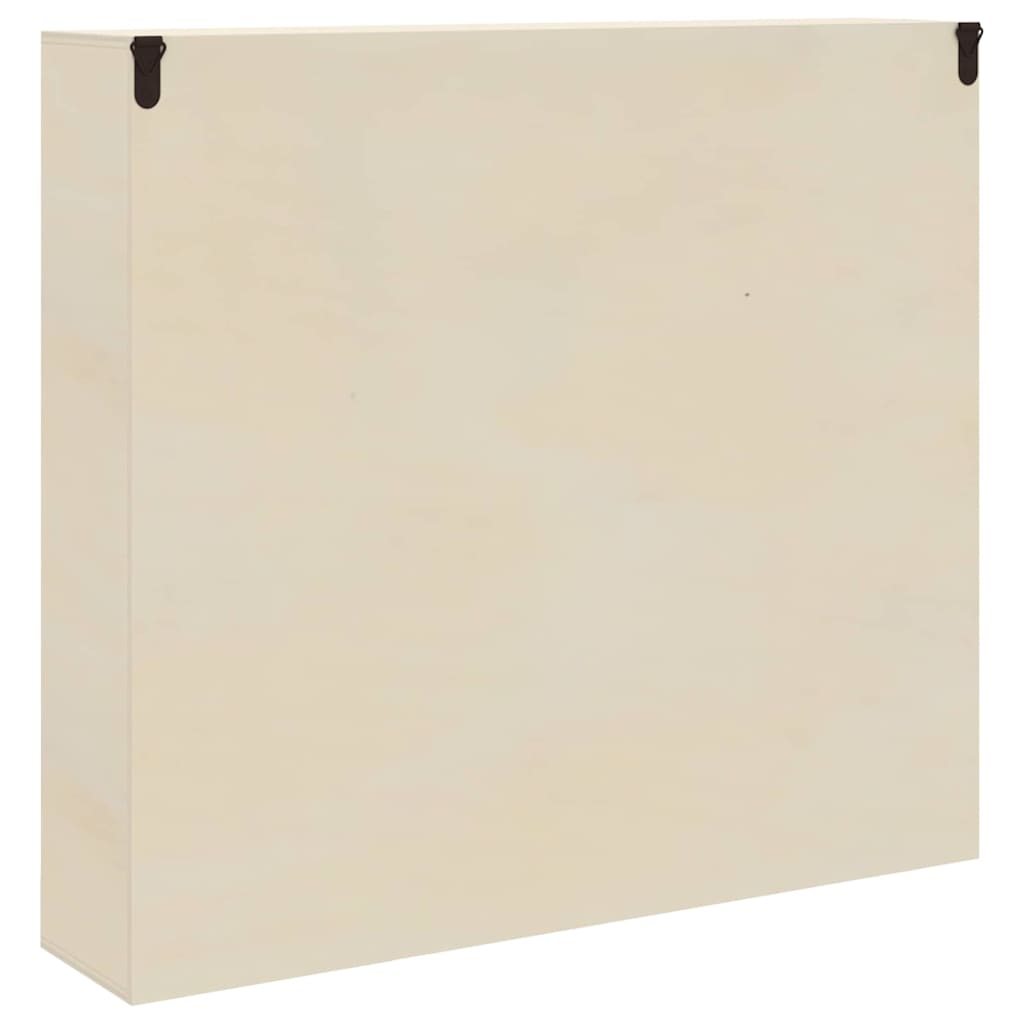 Wall Display Case Beige 40 x 8.5 x 37 cm Engineered Wood