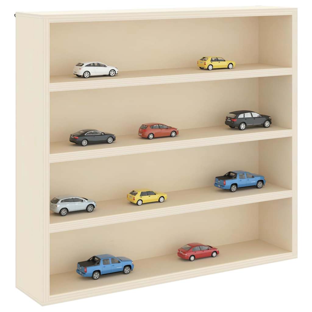Wall Display Case Beige 40 x 8.5 x 37 cm Engineered Wood