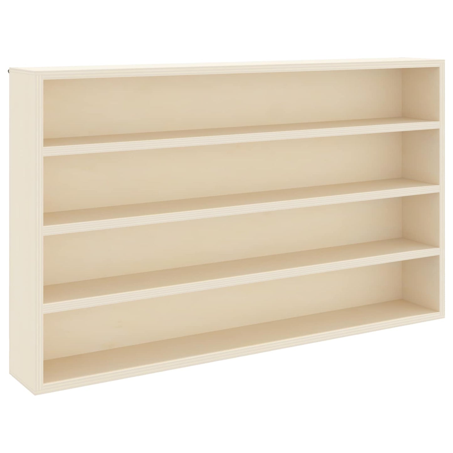 Wall Display Case Wall-Mounted Beige 60 x 8.5 x 37 cm