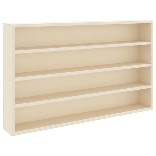 Wall Display Case Wall-Mounted Beige 60 x 8.5 x 37 cm
