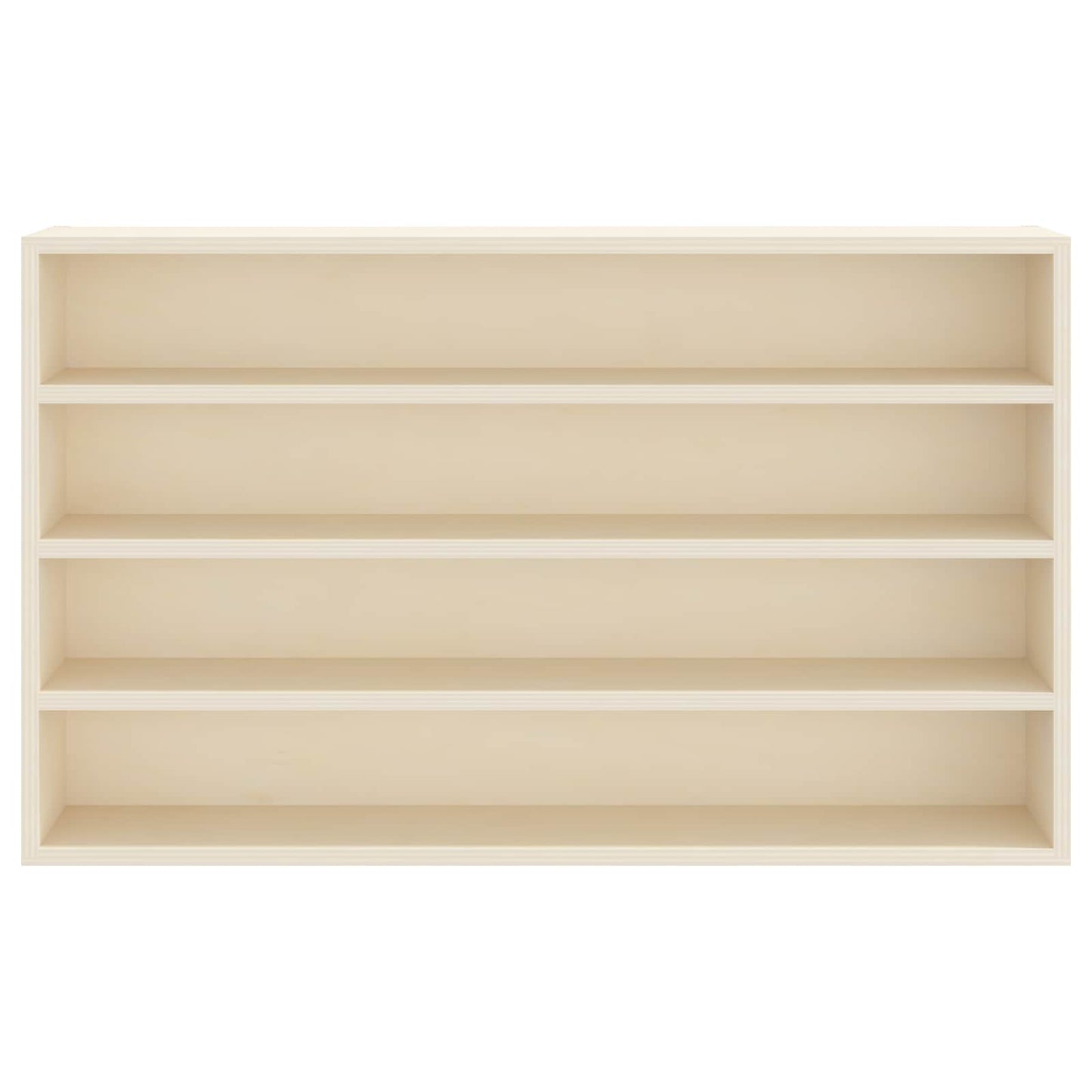 Wall Display Case Wall-Mounted Beige 60 x 8.5 x 37 cm