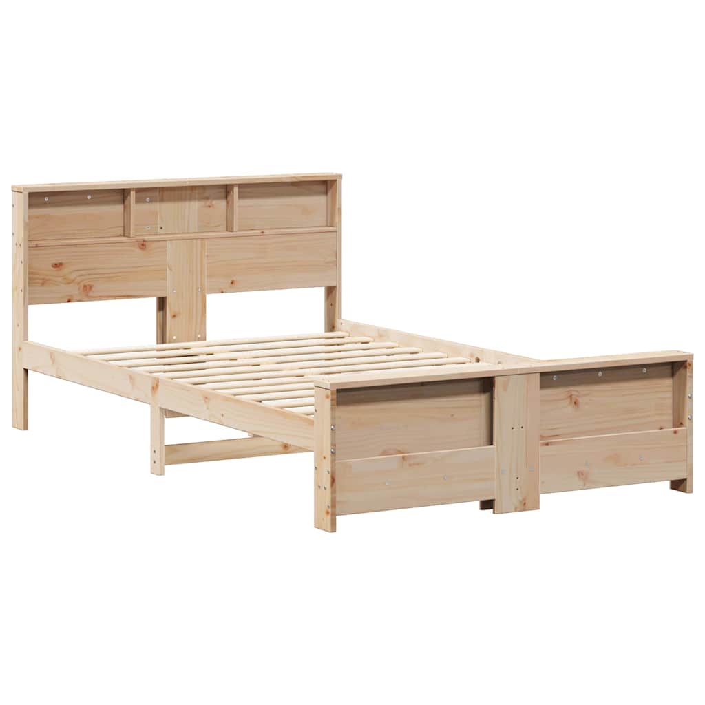 Bed Frame with Headboard Brown 120 x 200 cm Engineered Wood
